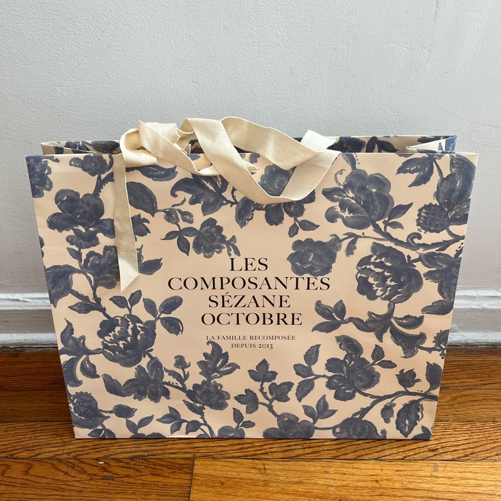 Large Sézane Floral Shopping Bag